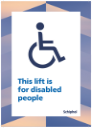 019-2 This lift is for disabled people (wit)