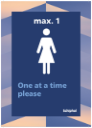 022-1 Max.1 One at a time please (vrouw)