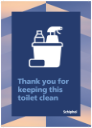 028-1 Thank you for keeping this toilet clean